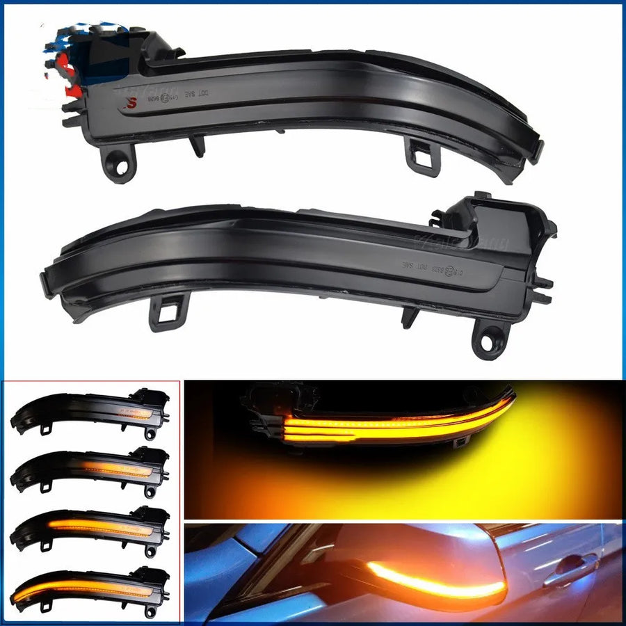 Dynamiska LED-blinkers för backspegel (BMW F20, F30 m.fl.)