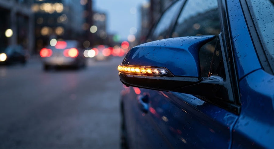 Dynamiska LED-blinkers för backspegel (BMW F20, F30 m.fl.)