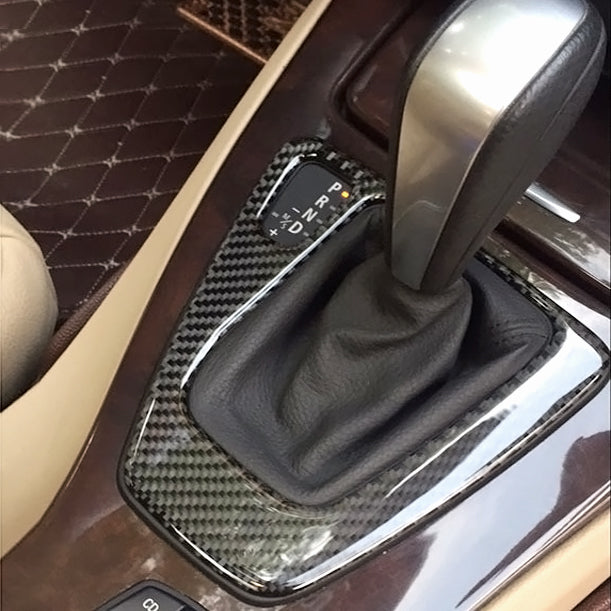 BMW Kolfiberdekor för växelväljarpanel – E90/E92/E93