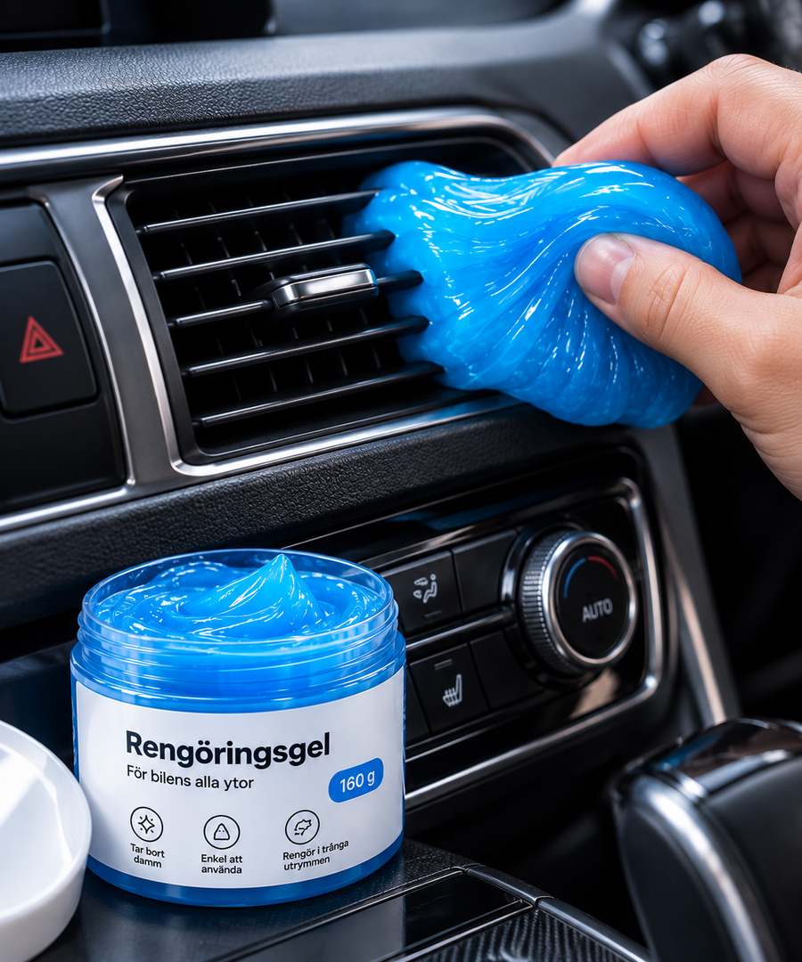 DriveMax Rengöringsgel 160 g – För Bilens Svåråtkomliga Utrymmen