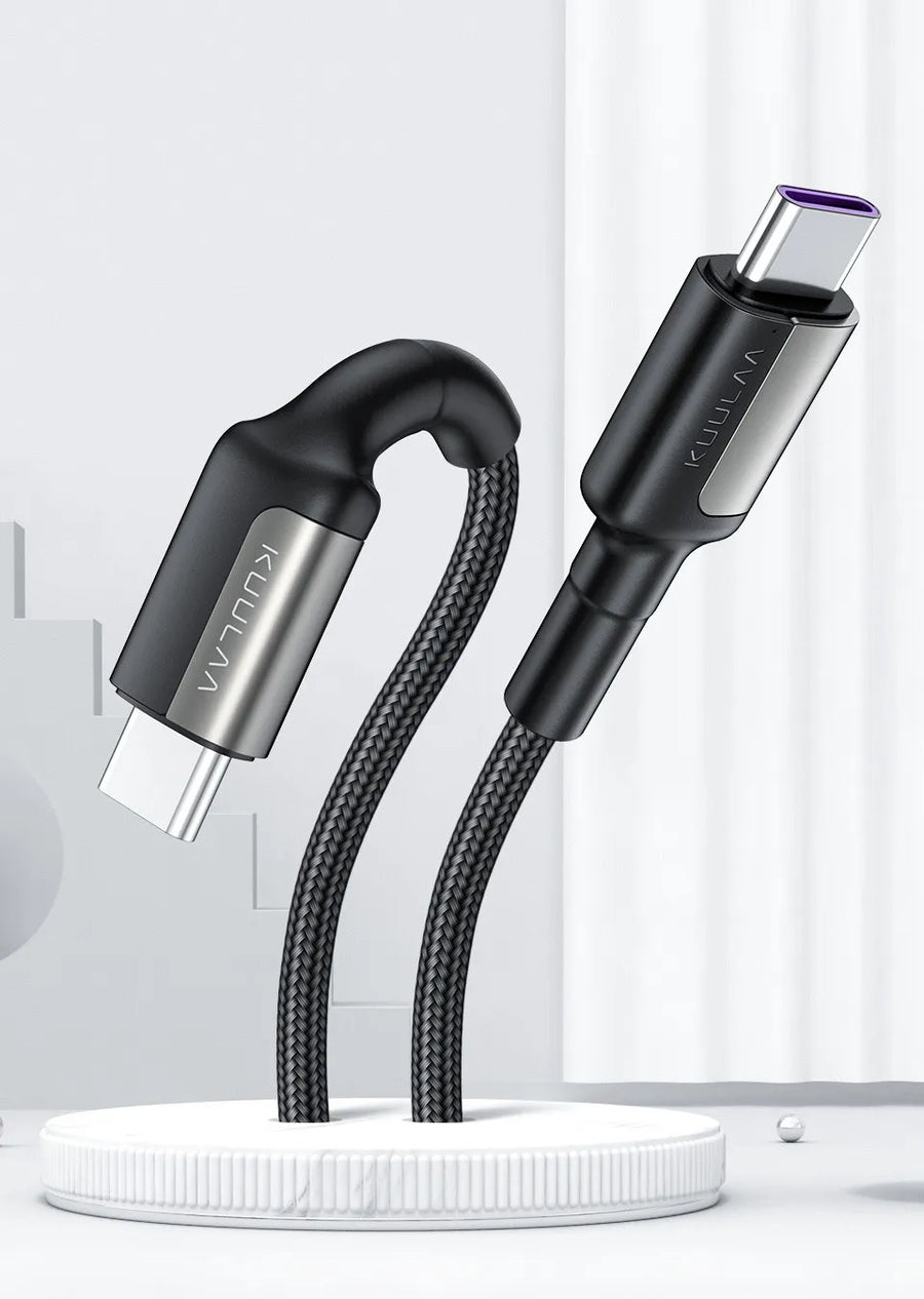 KUULAA Slitstark USB-C till USB-C Snabbladdningskabel (0.5m / 1m)